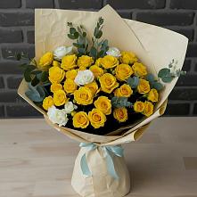 Букет цветов из:  Розы в Троицком Воронежской области