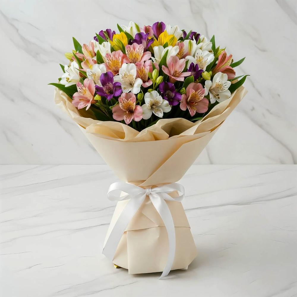 Букет цветов из: Альстромерии в Троицком Воронежской области