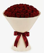 Букет 101 Бордовая роза Блэк Бакарра в Троицком Воронежской области