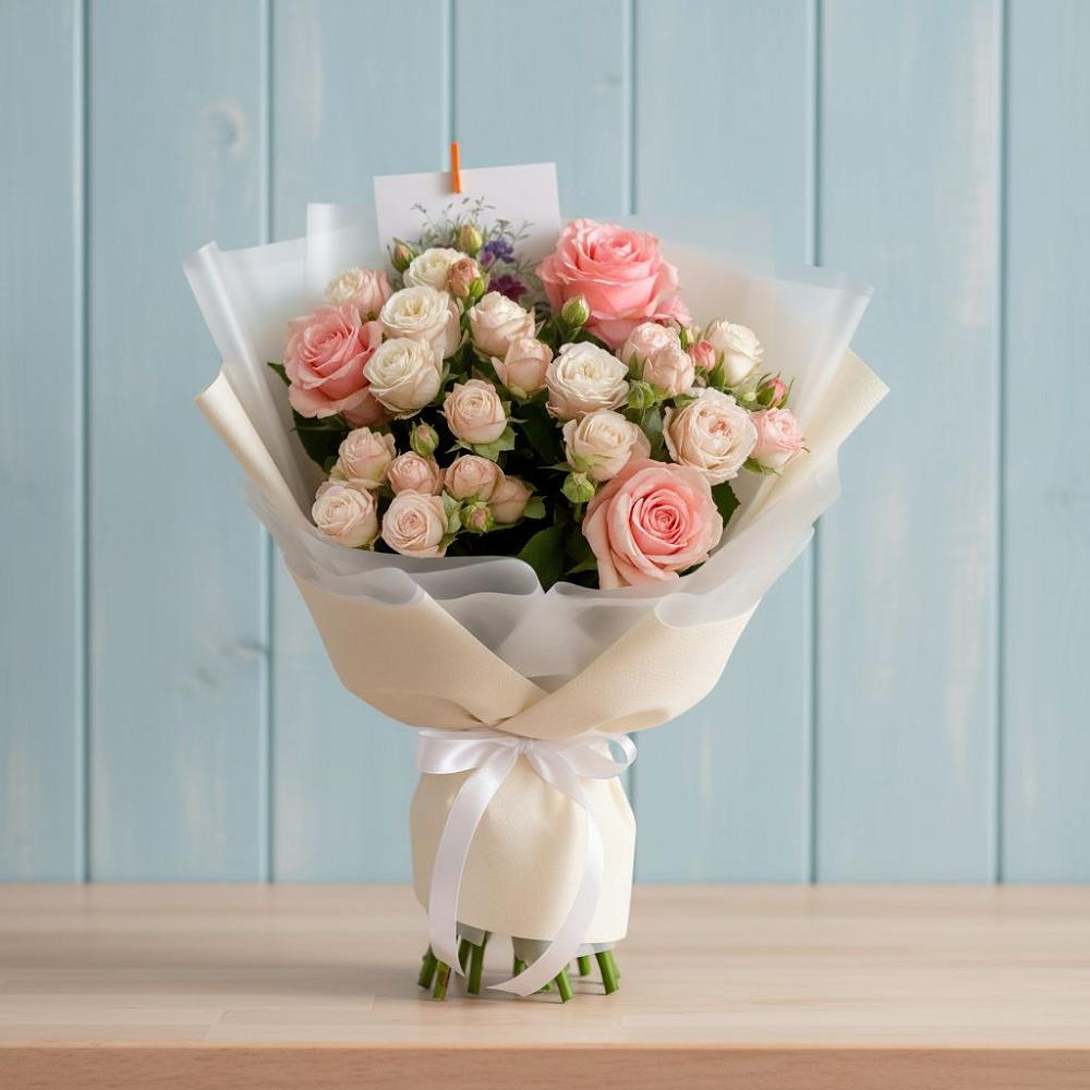 Букет цветов из: Розы в Троицком Воронежской области