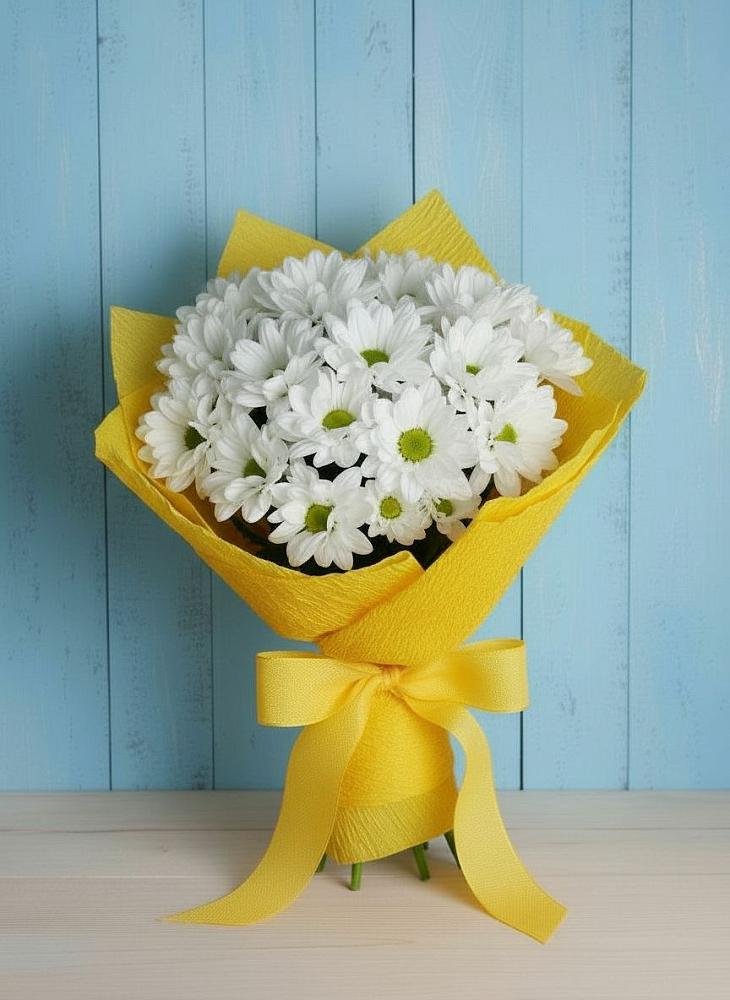 Букет цветов из: Хризантемы в Троицком Воронежской области