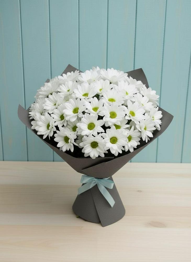 Букет цветов из: Хризантемы в Троицком Воронежской области