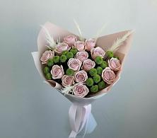 Букет цветов из:  Розы и Хризантемы в Троицком Воронежской области