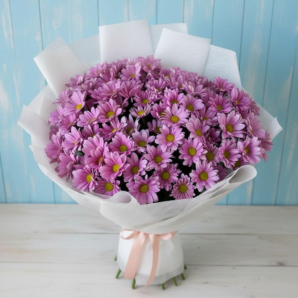 Букет цветов из: Хризантемы в Троицком Воронежской области