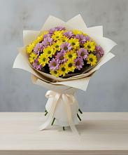 Букет цветов из:  Хризантемы в Троицком Воронежской области